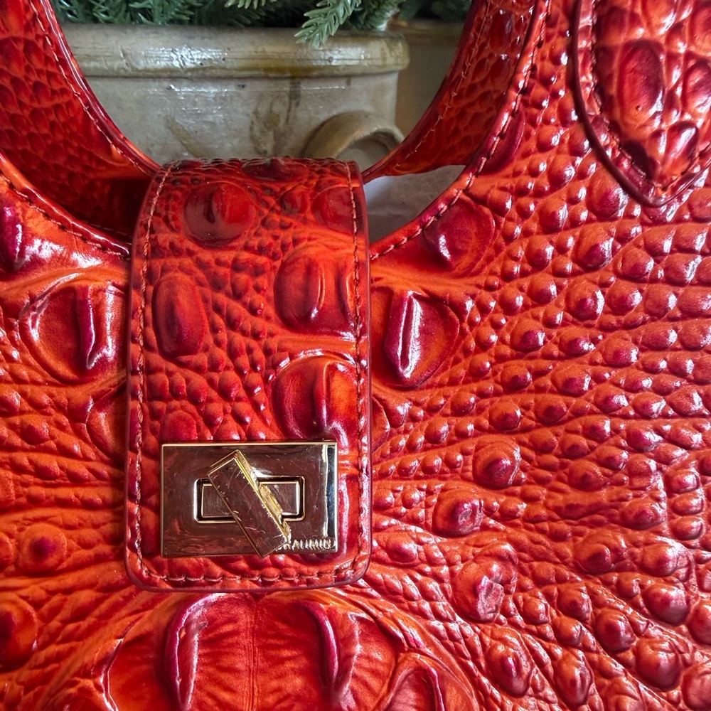Brahmin Adrian satchel, RED! ABSOLUTELY NEW CONDITION! - Picture 8 of 8